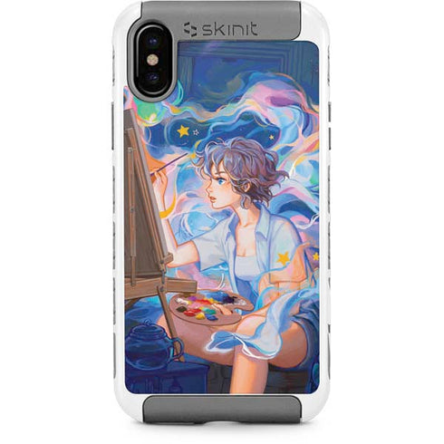 Rainbow Anime Artist Painter by Ivy Dolamore iPhone Cases